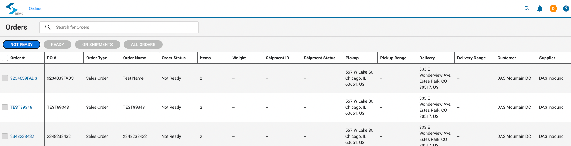 Purchase order visibility